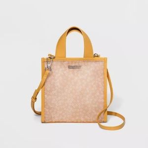 Floral Mesh Crossbody Bag